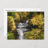 Carte Postale Automne à Buttermilk Falls (Devant / Derrière)