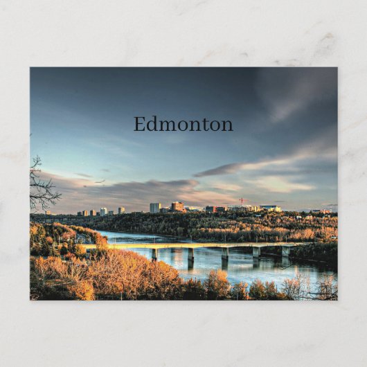 Carte Postale Automne à Edmonton, (Devant)