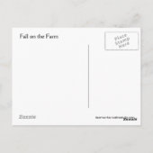 Carte Postale Automne à la ferme (Dos)