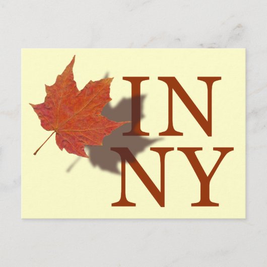 Carte Postale Automne à New York (Devant)