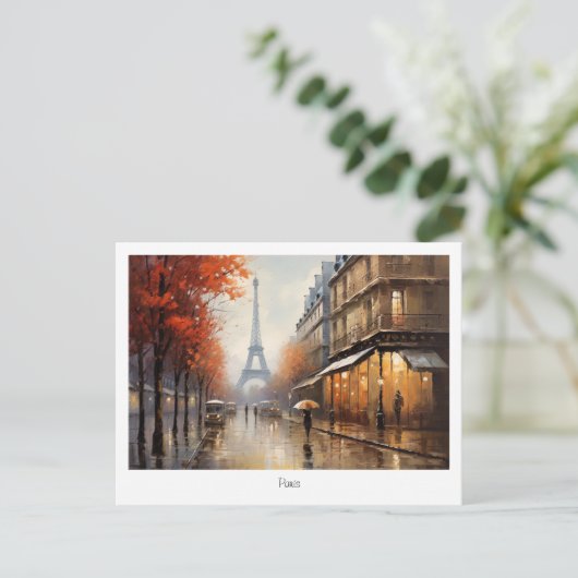 Carte Postale Automne à Paris France (Debout devant)