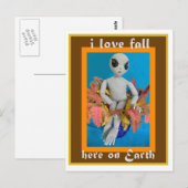 Carte postale Automne Amours Alien (Devant / Derrière)