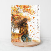Carte Postale Automne Aquarelle Chute Feuilles Automne Humeur