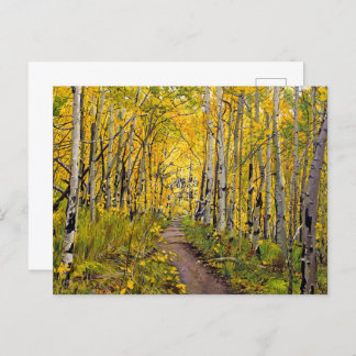 Carte postale Automne Aspen Tree Forest