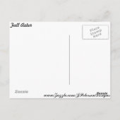 Carte Postale Automne Aster (Dos)