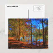 Carte Postale Automne au lac (Devant / Derrière)