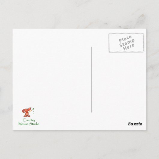 Carte Postale Automne, Automne, Chickadee, Nature des oiseaux (Dos)