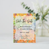 Carte Postale Automne automne couleurs florales Mariage Enregist (Debout devant)