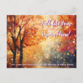 Carte Postale Automne Automne Immobilier Nouveau Client Marketin (Devant)