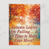 Carte Postale Automne Automne Marketing immobilier (Devant)