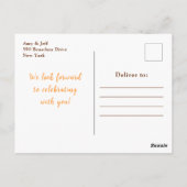 Carte Postale Automne automne récolte avec Mariage de feuillage (Dos)