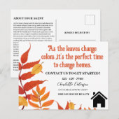 Carte Postale Automne Automne Saison Immobilier Agriculture Mark (Devant / Derrière)