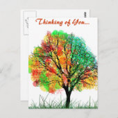 Carte Postale Automne automne Whimsy Nature Savvy Destiny Dons (Devant / Derrière)