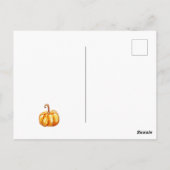 Carte postale Automne avec Citrouille (Dos)