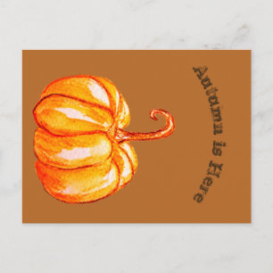 Carte postale Automne avec Citrouille