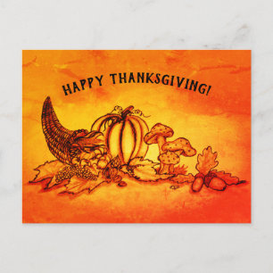 Carte Postale Automne, Bon thanksgiving !