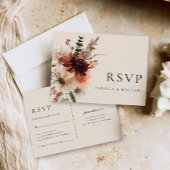 Carte Postale Automne Bourgogne Mariage Rsvp