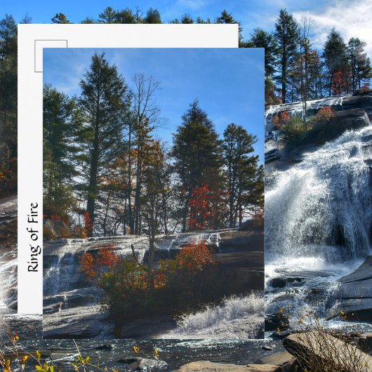 Carte Postale Automne Cascade High Falls Photographie NC