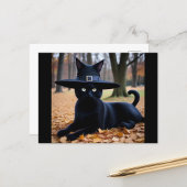 Carte postale Automne Cat Holiday