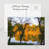 Carte Postale Automne de Winnipeg (Devant / Derrière)