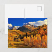 Carte Postale Automne du Colorado (Devant / Derrière)