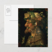 Carte Postale Automne, d'une série dépeignant les quatre (Devant / Derrière)