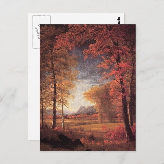 Carte Postale Automne en Amérique (Devant / Derrière)