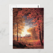 Carte Postale Automne en Amérique, comté d'Oneida, New York (Devant / Derrière)