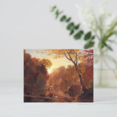 Carte Postale Automne en Amérique du Nord, église Frederic Edwin (Debout devant)