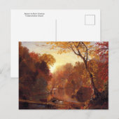 Carte Postale Automne en Amérique du Nord, église Frederic Edwin (Devant / Derrière)