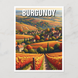Carte Postale Automne en Bourgogne France Voyage