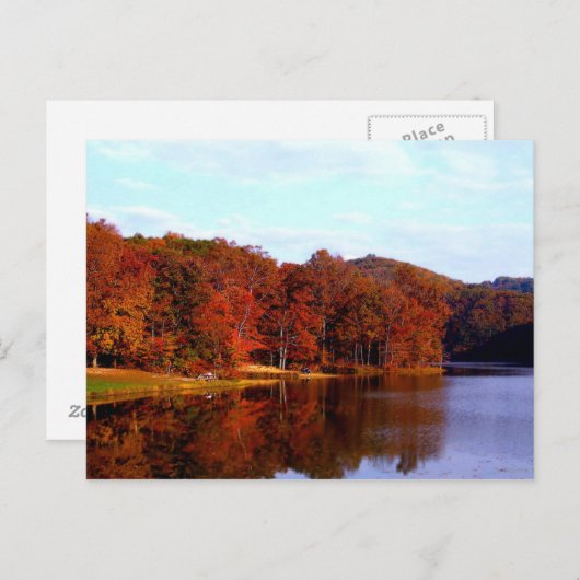 Carte postale Automne en Brown Comté, Indiana USA (Devant / Derrière)