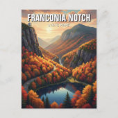 Carte Postale Automne en Franconia Notch State Park Travel (Devant)