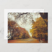 Carte Postale Automne Feuilles NYC Riverside Park New York Autom (Devant / Derrière)