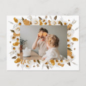 Carte Postale Automne Fleurs Jaunes Cadre photo | Thanksgiving (Devant)