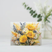 Carte Postale Automne Floral (Debout devant)