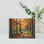 Carte postale Automne Golden Way (Debout devant)