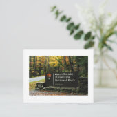 Carte Postale Automne Great Smoky Mountains Panneau d'entrée (Debout devant)