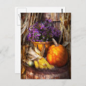 Carte Postale Automne - L'automne est festif (Devant / Derrière)