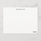 Carte Postale Automne marron de Bells le Colorado (Dos)