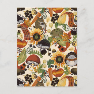 Carte Postale Automne Medley Motif