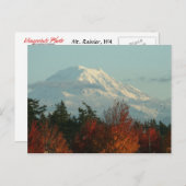 Carte postale: Automne Mt. Rainier (Devant / Derrière)