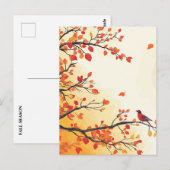 CARTE POSTALE AUTOMNE N° 1 (Devant / Derrière)