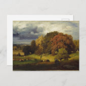 Carte Postale Automne Oaks George Inness Imprimer (Devant / Derrière)