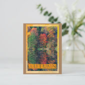 Carte postale Automne Réflexion (Debout devant)