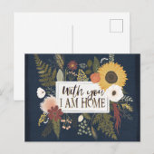 Carte Postale Automne Romance III | Avec Vous Je Suis À La Maiso (Devant / Derrière)