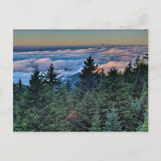 Carte Postale automne saison matin sur blue ridge parkway (Devant)