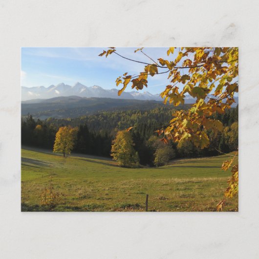Carte Postale Automne sur Spisz Poster (Devant)