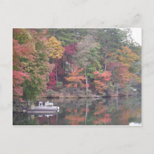 Carte Postale Automne sur un lac plus petit, lac Arrowhead
