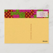 Carte Postale Automne Zebra Pixel Art (Dos)